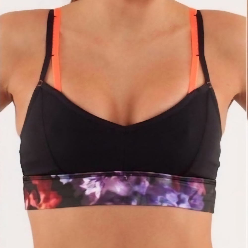 Lululemon Athletica Black and Purple Sports Bra Intimates - Picture 2 of 8